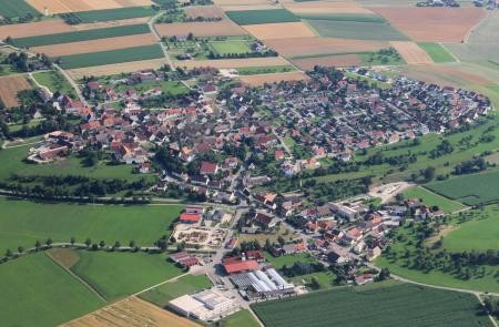 Luftaufnahme von Emerkingen aus dem Jahr 2014