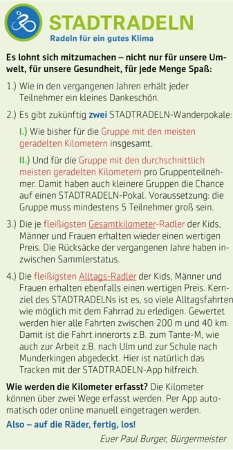Text über das Stadtradeln