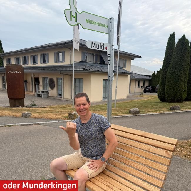 Erklärungsbild zum Ablauf am Mitfahrbänkle